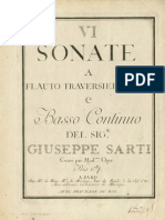 G.Sarti - 6 Sonate Per Flauto e Basso Continuo