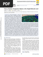 From A Protein 'S Perspective: Elution at The Single-Molecule Level