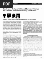 Gravity-Load-Designed Reinforced Concrete Buildings-Part 1: Seismic Evaluation of Existing Construction