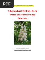 Hemorroides Externas: 5 Remedios para Tratar Las Hemorroides Externas Naturalmente