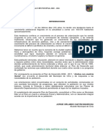 Acuerdo 01 de 2008 Plan de Desarrollo Chia