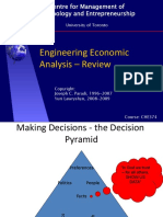 Engineering Economic Analysis - Review: University of Toronto