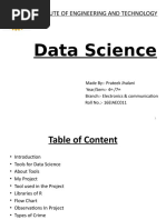 Data Science: Institute of Engineering and Technology