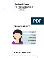 Case Presentation: Typhoid Fever