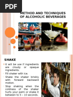 Method and Techniques of Alcoholic Beverages