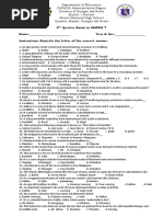 2nd Quarter Exam in Mapeh7