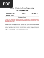 Object Oriented Software Engineering Lab Assignment # 02: Instructions