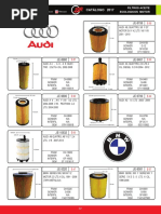 05.0) Filtros Aceite Ecologicos Cartucho Catalogo 2017SEP06 PDF