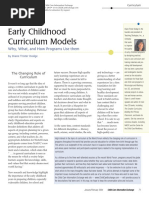 Early Childhood Curriculum Models