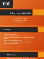 Infectious Arthritis: Marshell Tendean, MD Department of Internal Medicine UKRIDA Faculty of Medicine Jakarta Indonesia