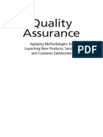 Quality Assurance - Applying Methodologies For Launching New Products, Services and Costumer. CRC Press 2016 PDF