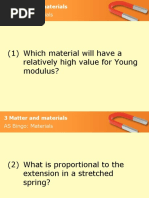 3 Matter & Materials Bingo