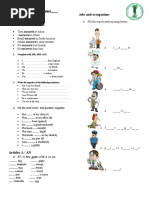 Name: - Date - Verb To Be Obs and Occupations