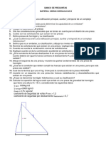 Banco Preguntas Obras Hidraulicas II - EMI