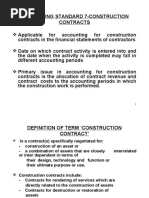 Accounting Standard 7-Construction Contracts