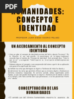 Humanidades Concepto y Identidad 18 Abril