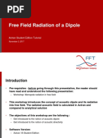 Free Field Radiation of A Dipole: Actran Student Edition Tutorial