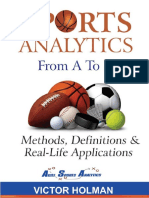 Sports Analytics From A To Z Methods Definitions and Real Life Applications by Victor Holman PDF