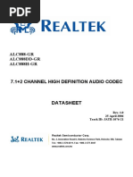 ALC888-GR ALC888DD-GR ALC888H-GR: 7.1+2 Channel High Definition Audio Codec