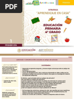 ETCVC - Cuarto Primaria Fichas Aprendecasa Dia1 2 PDF