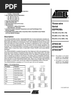 Three-Wire Serial Eeproms: Features