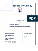 Presidency University: Assignment On