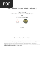 The Pediatric Surgery Milestone Project: A Joint Initiative of