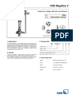 KSB Megaflow V: Pumps For Sewage, Effuents and Mistures