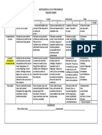 Instrumental Performance Grading Rubric