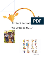 Proiect Tematic As Vrea Sa Fiu