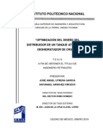 Optimización Del Diseño Del Distribuidor de Un Tanque Atmosférico Deshidratador de Crudo PDF