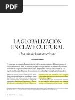 J. Martín-Barbero. Globalización en Clave Cultural