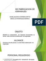 Proceso de Fabricacion de Engranajes Diego