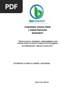 Impacto Social, Economico y Medioambiental Que Podran Tener Los Nuevos Complejos Petroquimicos de Formaldehido y Metanol en Boliviva