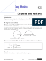 Converting Degrees To Radians