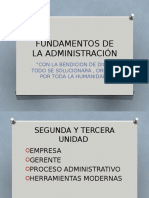 Fundamentos de La Administracion Unsaac