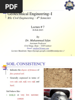 Geotechnical Engineering-I: BSC Civil Engineering - 4 Semester