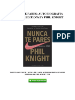 Nunca Te Pares Autobiografia Spanish Edition by Phil Knight PDF