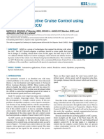 Predictive Adaptive Cruise Control Using A Customized ECU