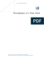 Electrodynamics of A Power Switch: Created in COMSOL Multiphysics 5.5