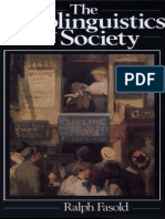 Fasold Ralph W. The Sociolinguistics of Society - 1987 PDF