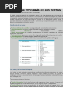 Hacia Una Tipología de Los Textos
