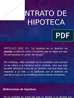 Contrato de HIPOTECA Investigacion