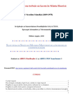 Ce Sa Facem Si Ce Nu Trebuie Sa Facem in Sfanta Biserica Preot Nicodim Mandita 1889 1975 Brosura PDF