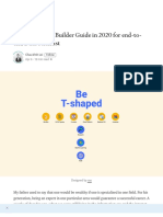 T-Shaped Skills Builder Guide in 2020 For End-To-End Data Scientist