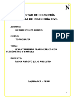 Levantamiento Planimetrico Con Flexometro y Brujula