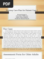 Nursing Care Plan For Patient Case 1: Citra Intan Widyasari Nabila Tasya Ayuputri Stephanie Kumala Hayati