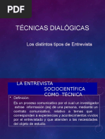 Técnicas Dialógicas