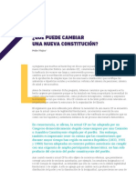 Qué Puede Cambiar Una Nueva Constitución