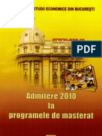 Subiecte Admitere Mastere ASE 2009